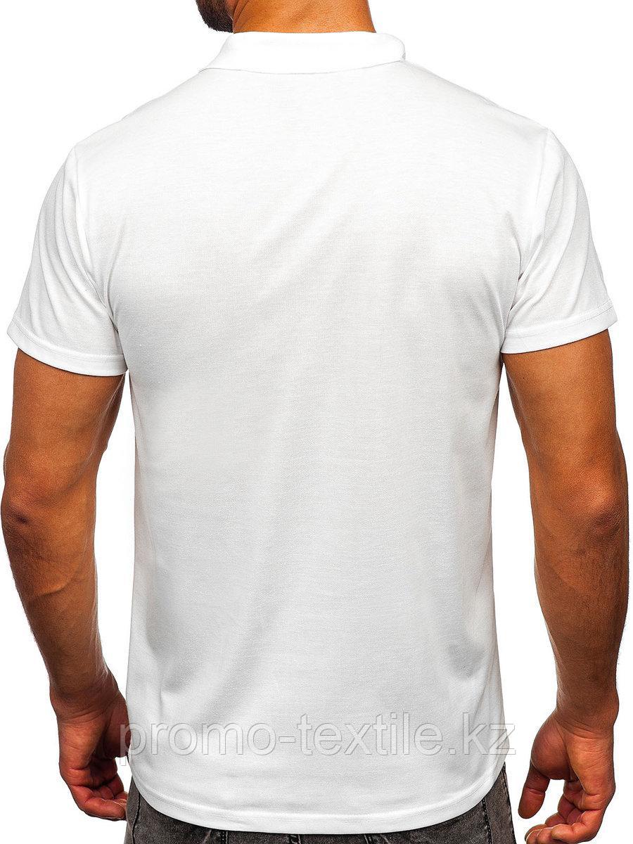Футболка поло белого цвета | Белая Поло рубашка XL - фото 2 - id-p116233819