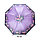 Зонт складной механический 95 см фиолетовый с розами, фото 3