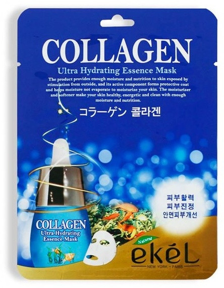 Маска для лица EKEL тканевая Collagen 25 мл - фото 1 - id-p116233964