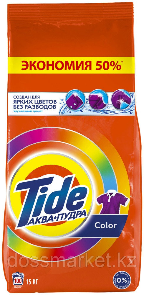 Стиральный порошок Tide Аква-пудра Color 15 кг