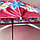 Зонт складной механический 95 см красный, фото 6