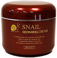 JIGOTT крем Snail Reparing для лица 100 г