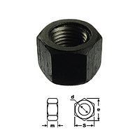 Гайка ГОСТ 52645-2006 шестигранная класса прочности 10 высокопрочная черная