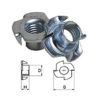 Гайка мебельная забивная DIN 1624 стальная оцинкованная