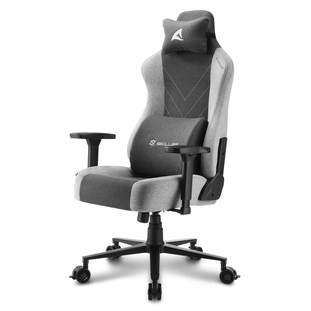 Игровое кресло Sharkoon Skiller SGS30 Fabric Grey - фото 1 - id-p116237252