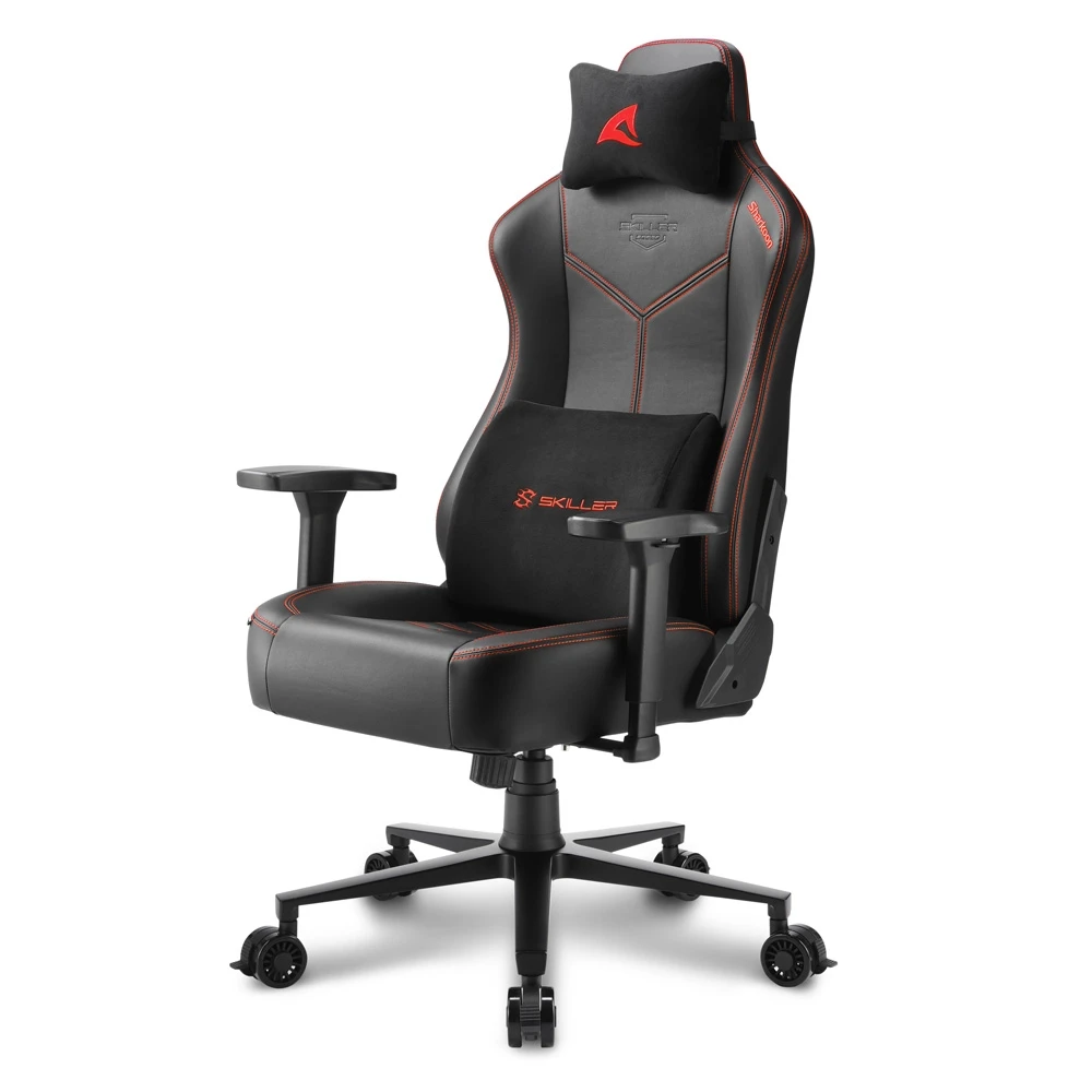 Игровое кресло Sharkoon Skiller SGS30 Black/Red - фото 1 - id-p116237250