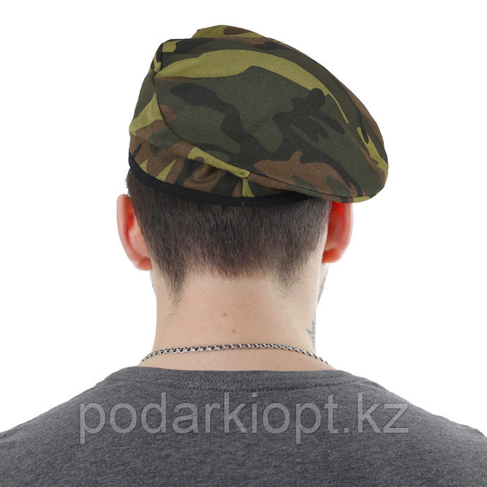 Берет военного с кокардой «Камуфляж», для взрослых, цвета МИКС - фото 2 - id-p116235511