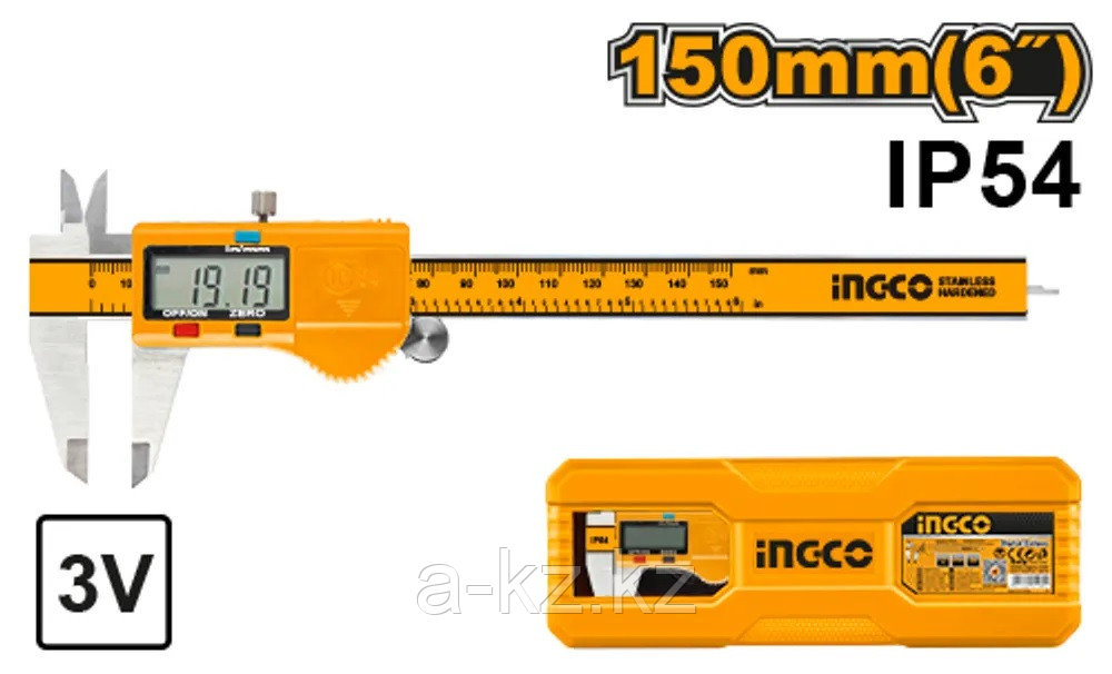 INGCO Штангенциркуль электронный INDUSTRIAL 0-150 мм/ шаг 0.01 мм - фото 1 - id-p116237636