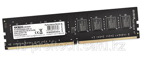 Оперативная память 8Gb DDR4 2400MHz AMD Radeon R7 Performance CL16 PC4-19200 288pin R748G2400U2S-U - фото 1 - id-p116238151