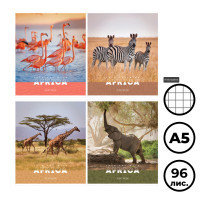 Тетрадь ArtSpace "Животные. Nature of Africa", A5, 96 листов, в клетку, на скрепке