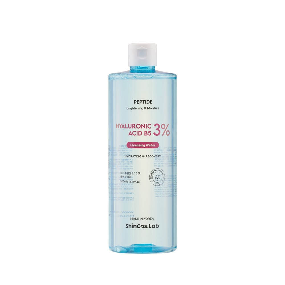 Мицеллярная вода Shincos Lab Hyaluronic Acid B5 3% Cleansing Water Гиалурон и витамин Б5 500 мл - фото 1 - id-p116238616