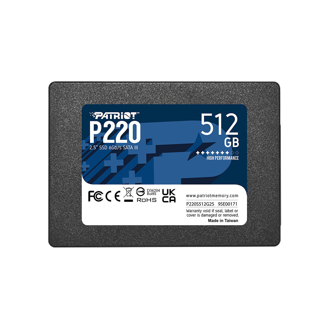 Твердотельный накопитель SSD Patriot Memory P220 P220S512G25 512GB SATA III - фото 1 - id-p110965477