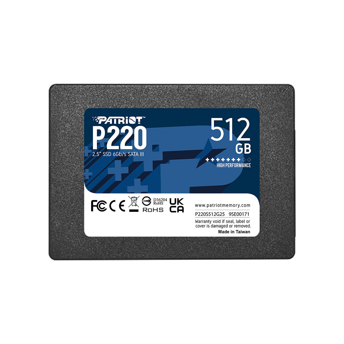 Твердотельный накопитель SSD Patriot Memory P220 P220S512G25 512GB SATA III - фото 2 - id-p110965477