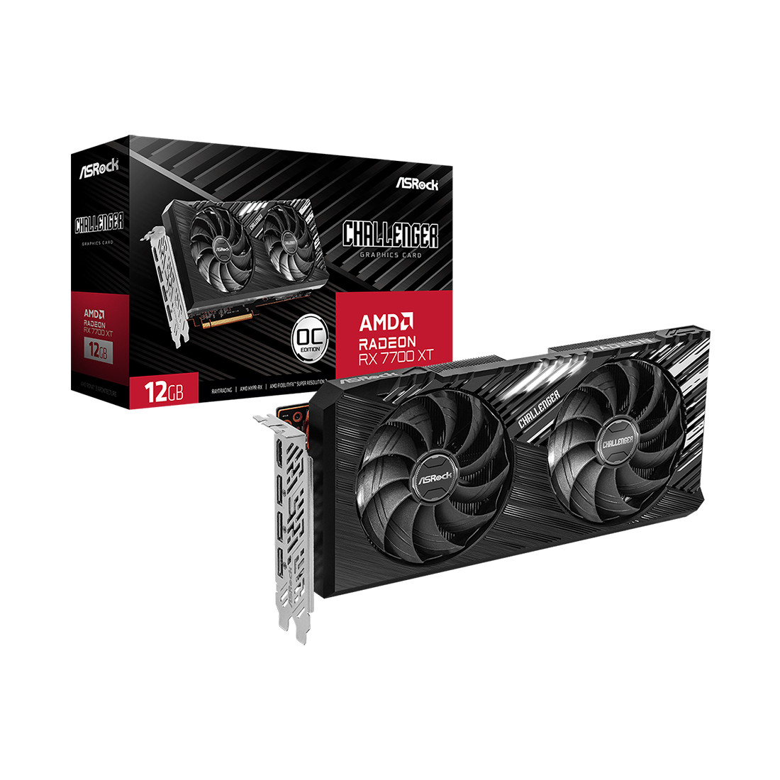 Видеокарта ASRock Radeon RX7700XT CL 12GO - фото 3 - id-p116239508