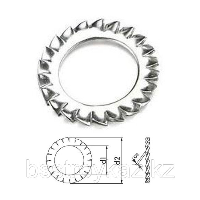 Стопорные шайбы DIN 6798 и ГОСТ 10463-81, фото 1