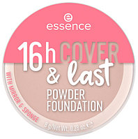 Essence 16h Cover last Powder Foundation кремді опа №09 Soft Tan сарғыш