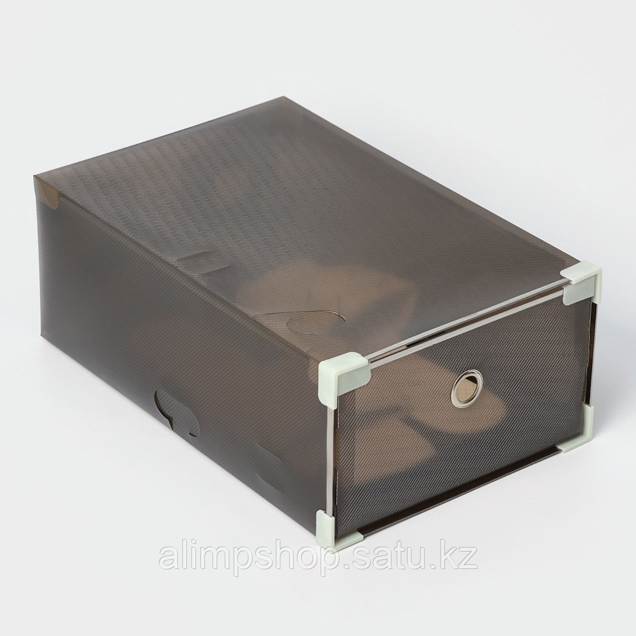 Коробка для хранения обуви выдвижная Доляна Large size, 22×34×13 см, цвет черный - фото 4 - id-p116240636