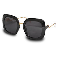 Солнцезащитные очки черная оправа с черной линзой