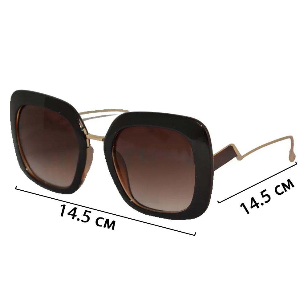Солнцезащитные очки Fendi, черная оправа с коричневой линзой - фото 2 - id-p64513481