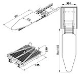 Гладильная доска выдвижная складная  Hafele, фото 4