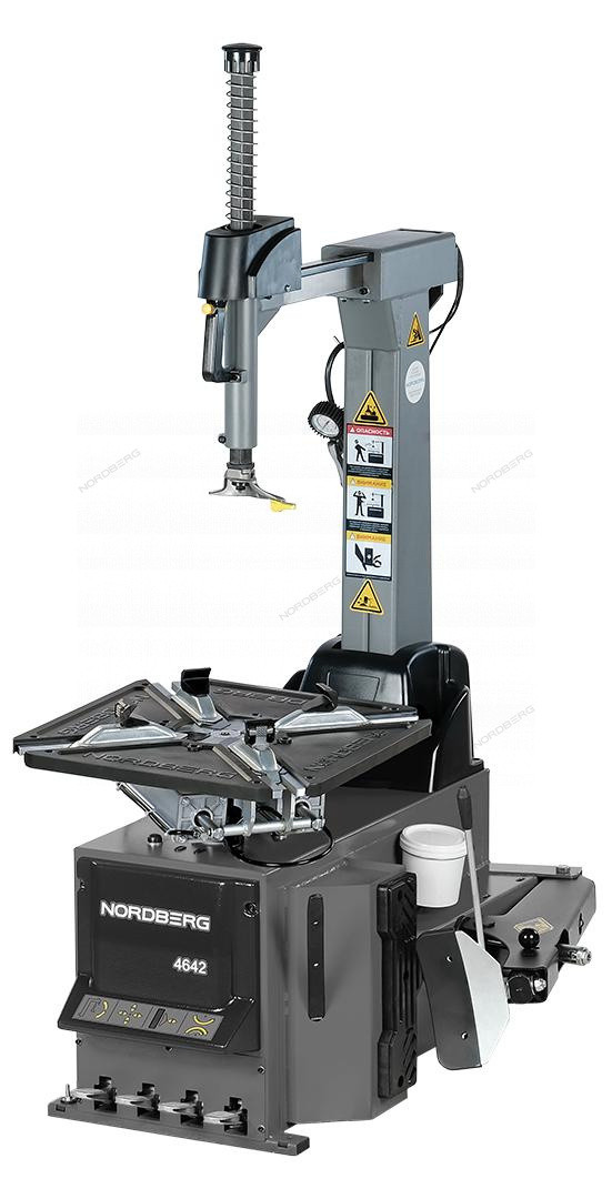Станок шиномонтажный автомат, двухскоростной, стол с накладками,380 В, серый - фото 1 - id-p116241444