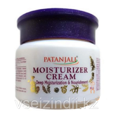 Увлажняющий крем для лица (Moisturizer Cream PATANJALI), 50 гр - фото 1 - id-p116241602