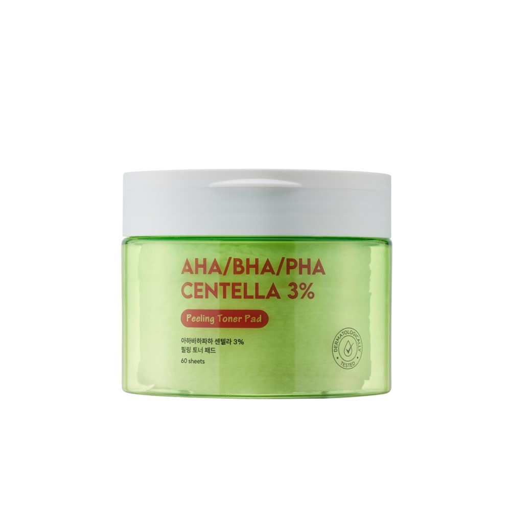 Тонер-ПЭДы Shincos Lab AHA/BHA/PHA Centella 3% Peeling Toner Pad Кислоты и Центелла 60 шт