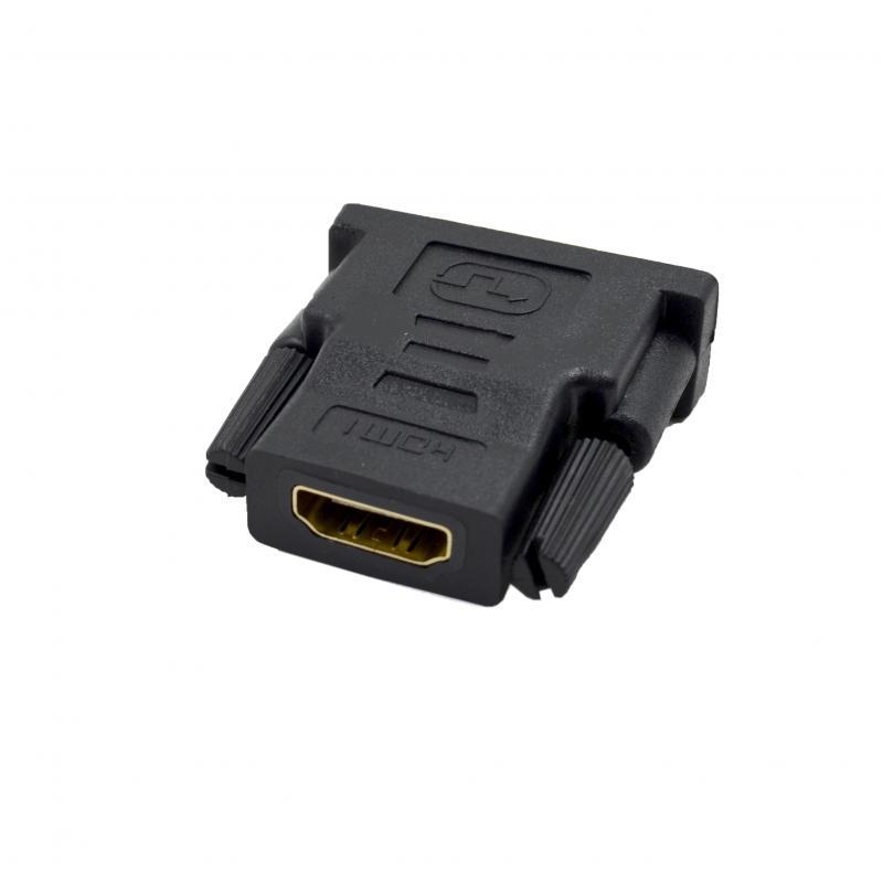 Переходник HDMI F - DVI-D M (24+1), пластик шуруп - фото 2 - id-p116242047