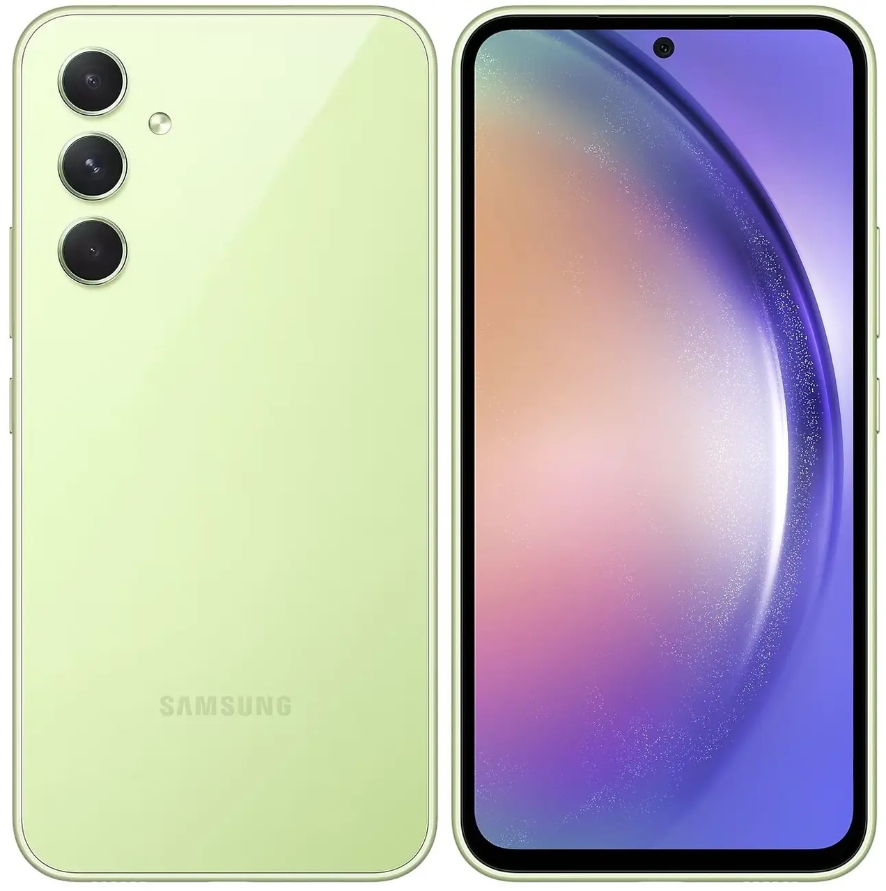 Смартфон Samsung Galaxy A54 5G 128 ГБ (SM-A546ELGASKZ) зеленый - фото 1 - id-p116242070