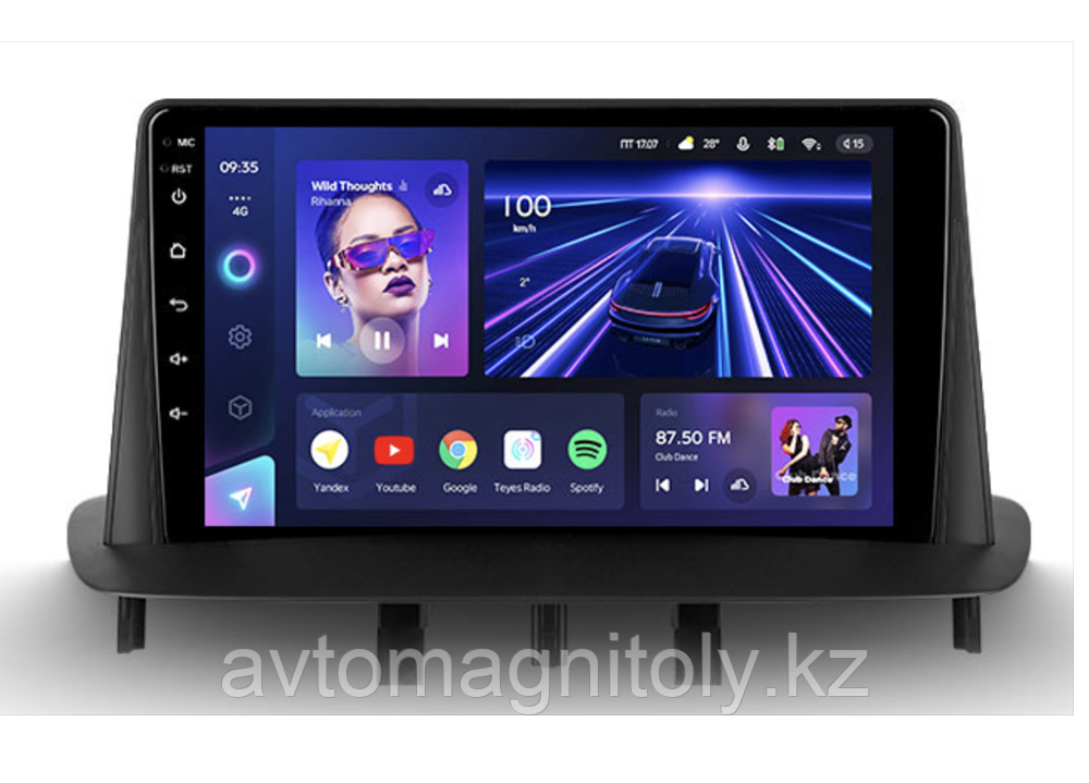 Автомагнитола Teyes CC3 2K 6GB/128GB для Renault Megane 3 2008-2014