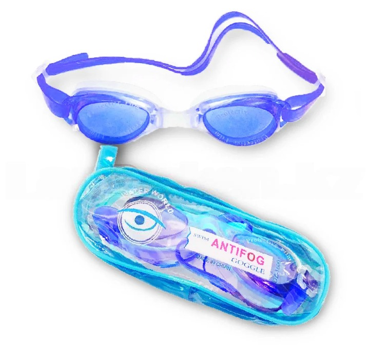 Очки для плавания в чехле Swim goggles синий - фото 1 - id-p101718779