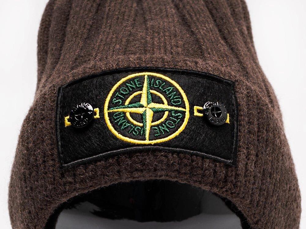 Шапка Stone Island Коричневый - фото 2 - id-p116171272