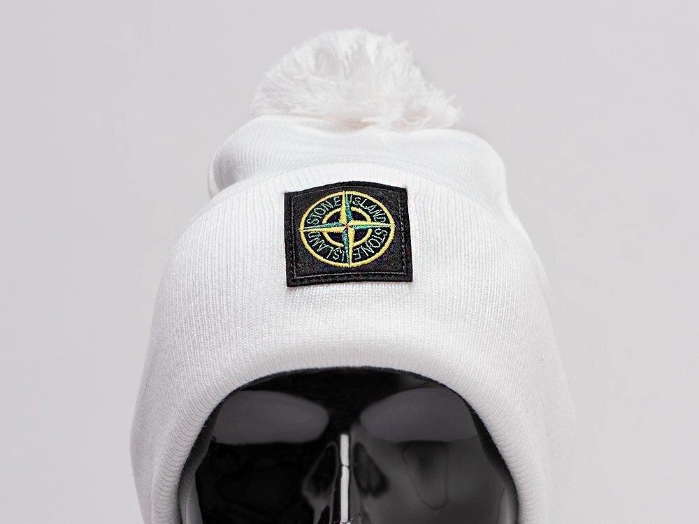 Шапка Stone Island Белый - фото 2 - id-p116171349