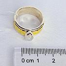 Серьги из серебра с фианитами N321, фото 3