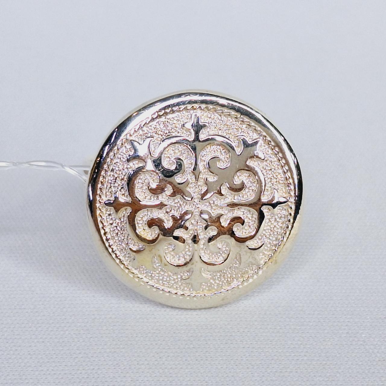 Кольцо Алматы N617 серебро без покрытия вставка без вставок вид байтерек, национальное