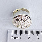 Кольцо Алматы N617 серебро без покрытия вставка без вставок вид байтерек, национальное, фото 3