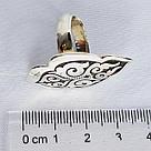 Кольцо Алматы N554 серебро без покрытия вставка без вставок вид листик, национальное, фото 3