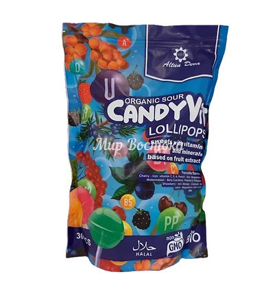 Леденцы без сахара с витаминами и минералами "Candy Vit" от Altun Deva (30 шт), фото 1