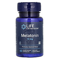 Life extension мелатонин, 10мг, 60 капсул