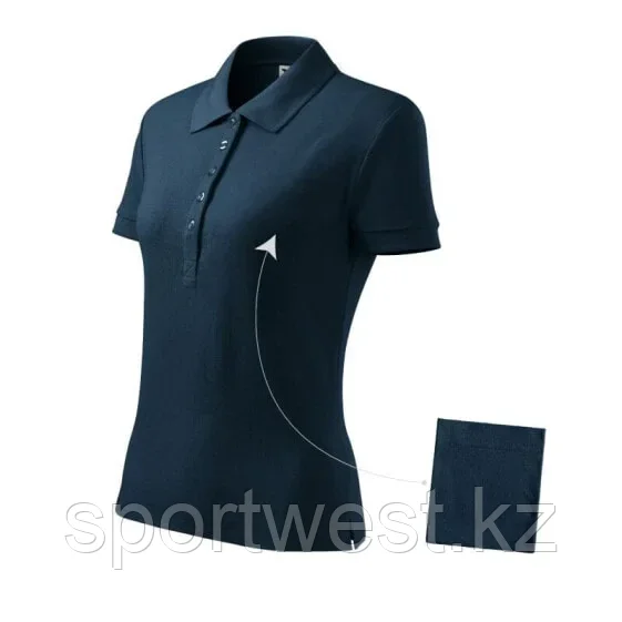 Malfini Cotton polo shirt W MLI-21302 navy blue - фото 1 - id-p116250921