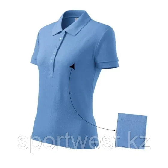 Malfini Cotton polo shirt W MLI-21315 sky blue - фото 1 - id-p116251259
