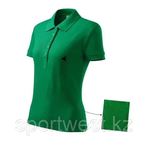 Malfini Cotton polo shirt W MLI-21316 grass green - фото 1 - id-p116251079