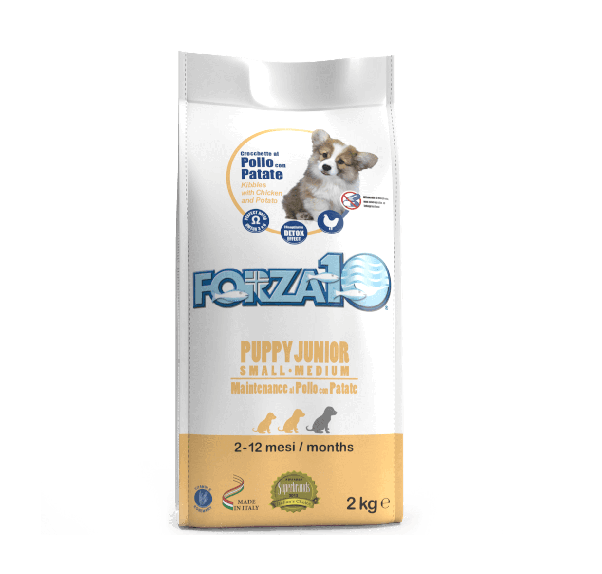 Forza10 Maintenance Puppy Junior Small/Medium Pollo/pat для щенков мелких и средних пород с кур. и карт 2 кг - фото 1 - id-p116251343