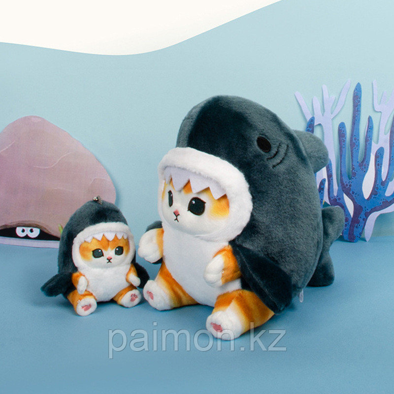Брелок мягкая игрушка Кот в костюме акула - фото 1 - id-p116251448