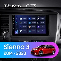 Автомагнитола Teyes CC3 6GB/128GB для Toyota Sienna 2014-2020