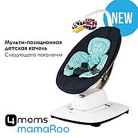 Кресло-качалка 4moms MamaRoo5 Black в комплекте с вкладышем Mint/Mesh