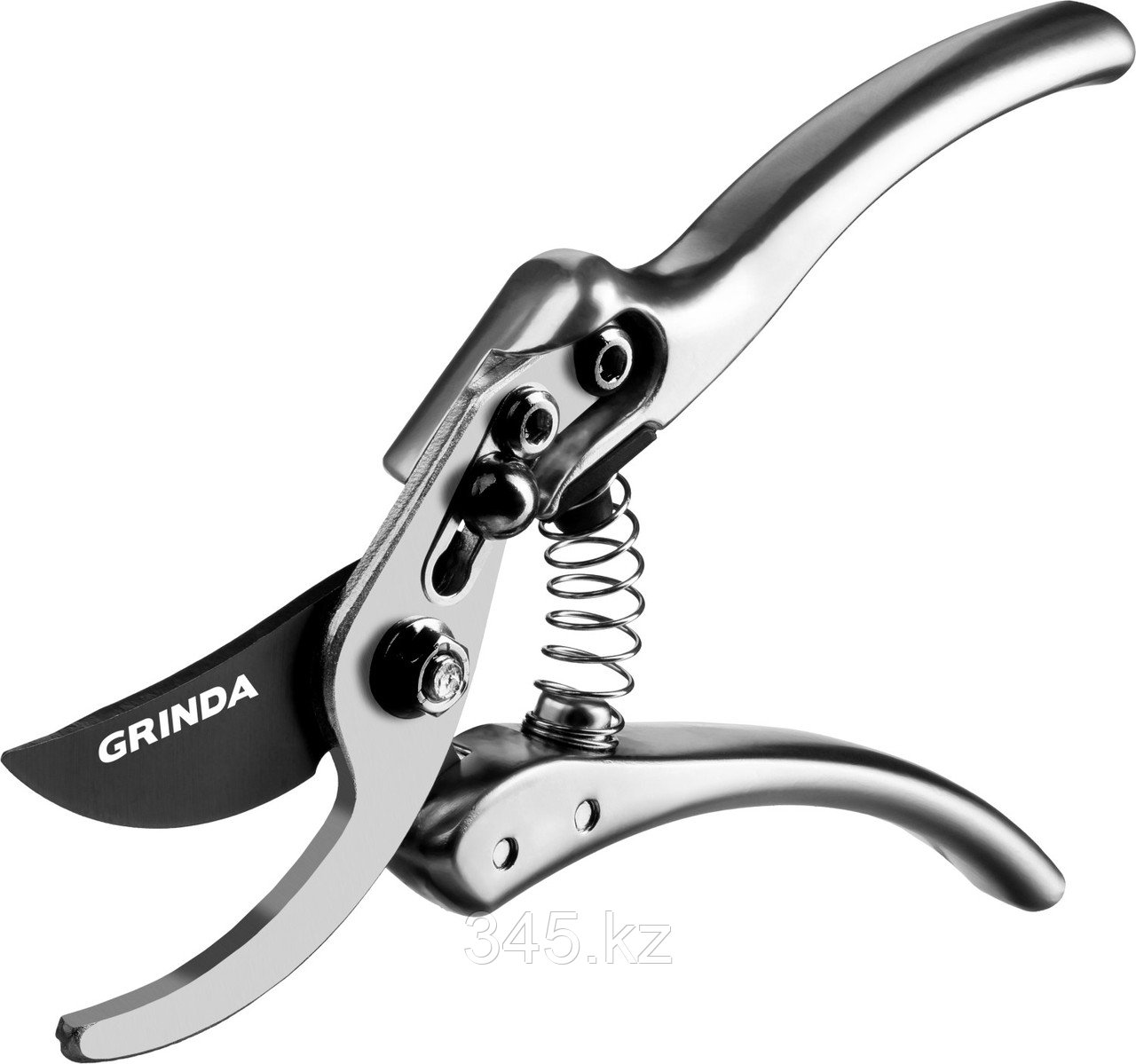 GRINDA P-23, 210 мм, усиленные лезвия, закалённая сталь, алюминиевые кованые рукоятки, плоскостной секатор, - фото 2 - id-p116198861