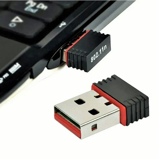 WI-FI адаптер в порт USB 802.11N 300Mbps nano, MT7601 - фото 1 - id-p90157160