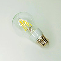Лампа светодиодная FILAMENT "груша" А60 4Вт 220-E27-6000К
