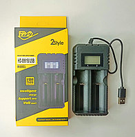 Зарядное устройство для аккумулятора типа 18650х2 Li-ion HD-8991B/USB 1200mAh